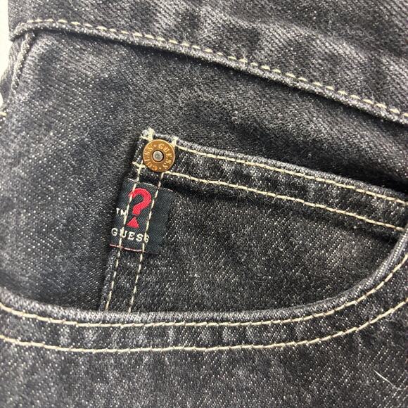Vintage Womens Guess Western Boho Cowgirl Bootcut Denim Jeans Size 28 Rugged - Picture 10 of 10
